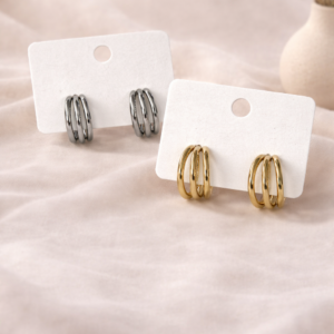 Argollas triples redondas